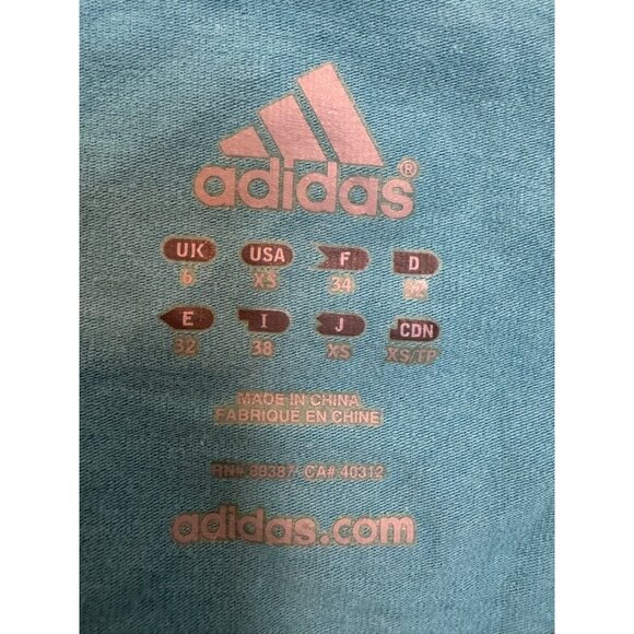Adidas Womens Turquoise Tank Top XS With Tags - Picture 3 of 5